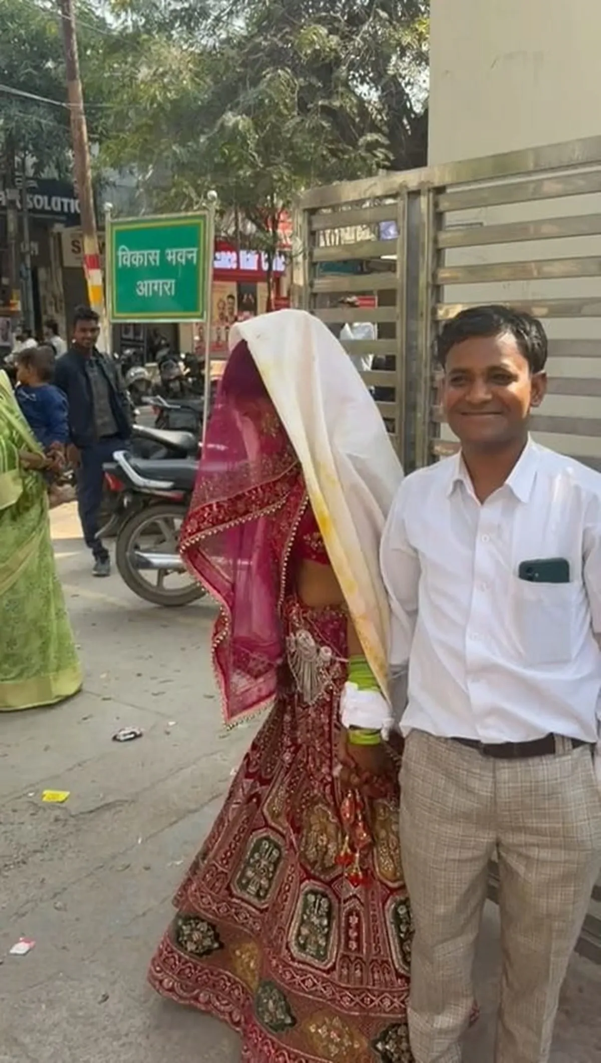 Agra Bride Interview in Wedding Dress