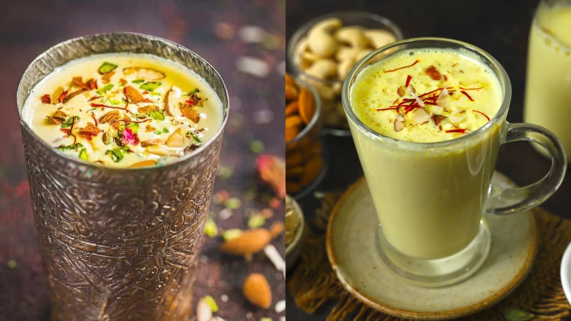 Holi Special Kesar Badam Milk Recipe