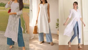white kurta Holi look