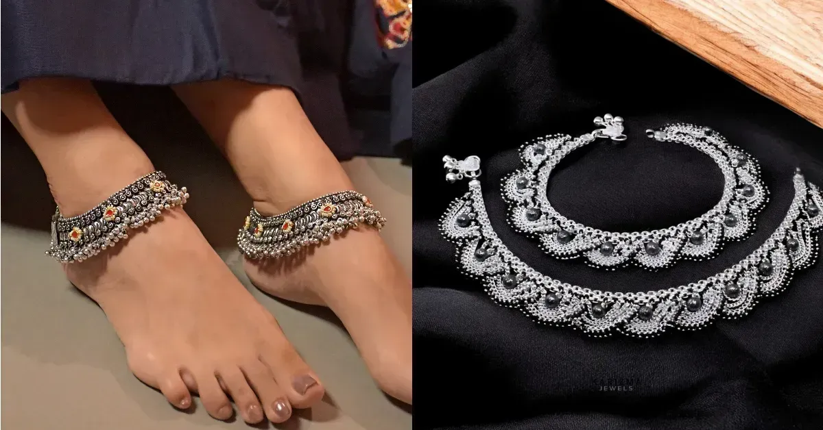 Best 5 Latest Silver Pajeb Design: न्यूली मैरिड वुमन के लिए सिम्पल ...