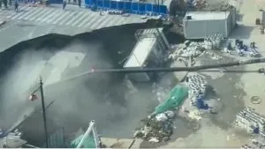 Shanghai Sinkhole Viral Video