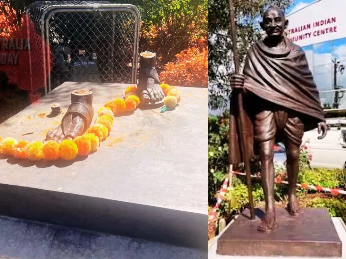 Mahatma Gandhi Statue Stolen (image S-M)