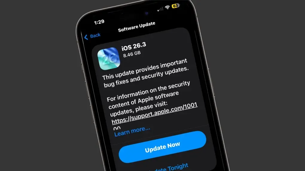 Apple ios 26.3 Update