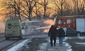 Russia Drone Attack on Bus