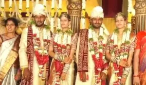 twin brothers marry twin sisters in Telangana