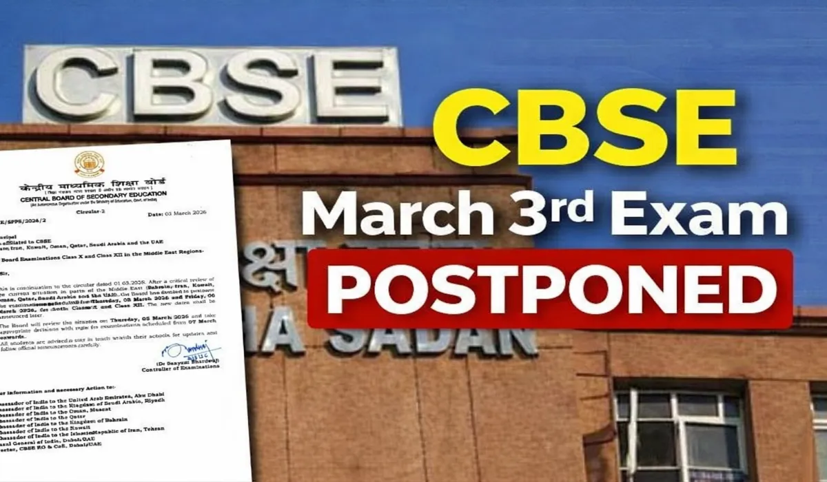 CBSE March 3rd Exam Postponed