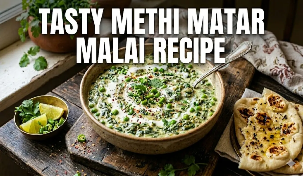 Tasty Methi Matar Malai Recipe