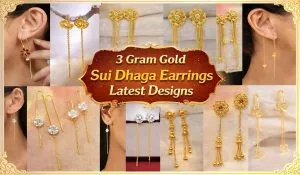 3 Gram Gold Sui Dhaga Earrings