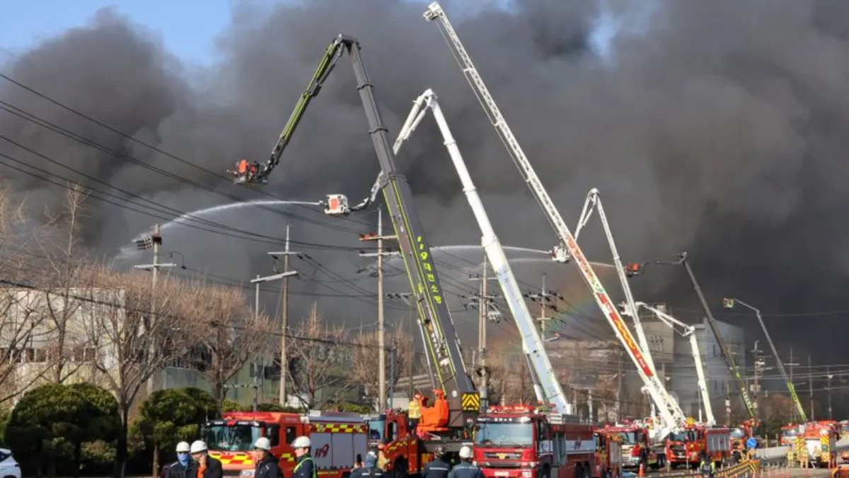 Daejeon factory fire South Korea