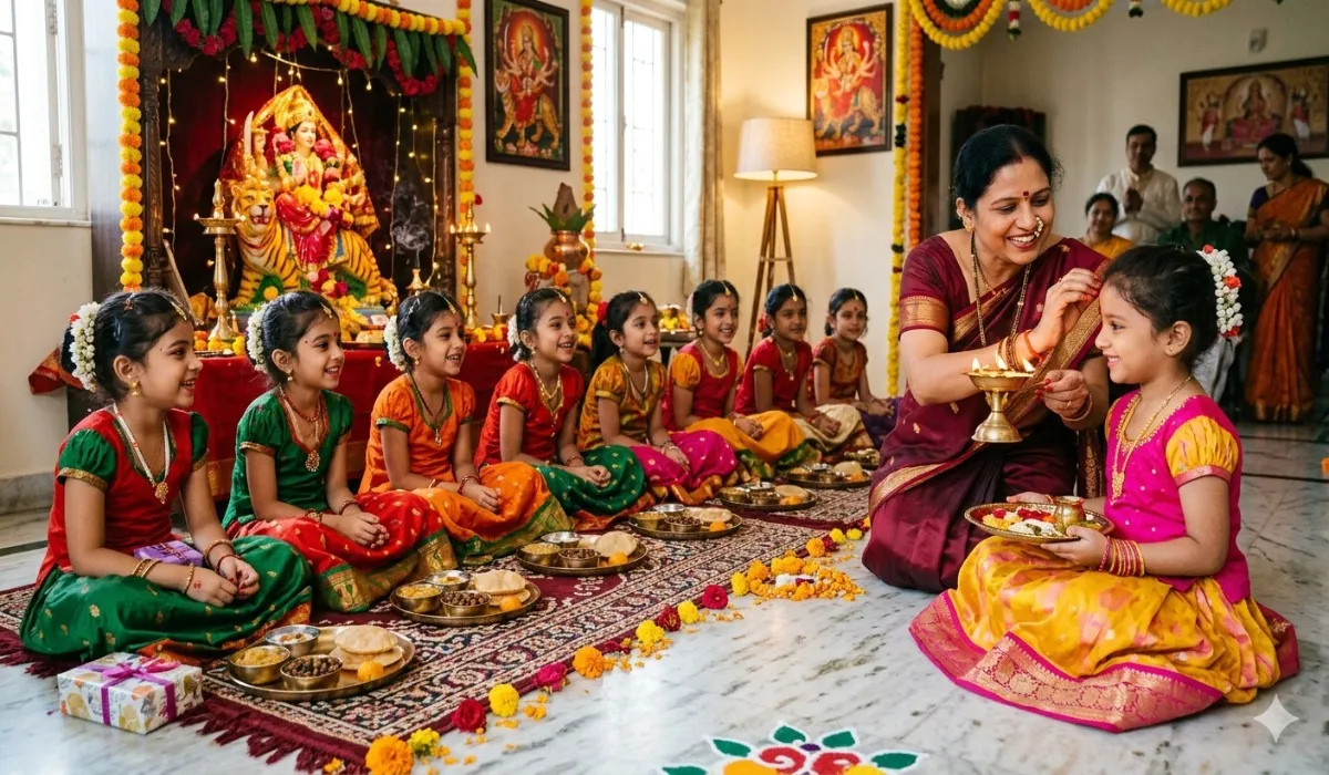Navratri Kanya Pujan