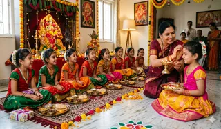 Navratri Kanya Pujan
