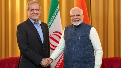 PM Modi And Pezeshkian Talk