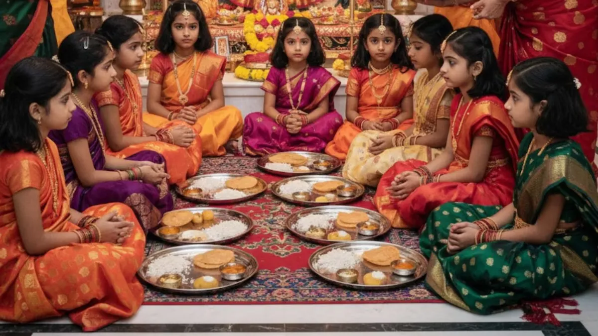Navratri Kanya Pujan