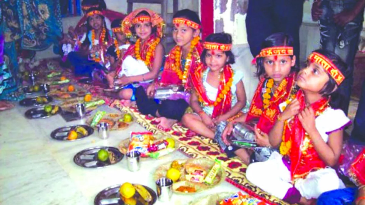 Navratri Kanya Pujan