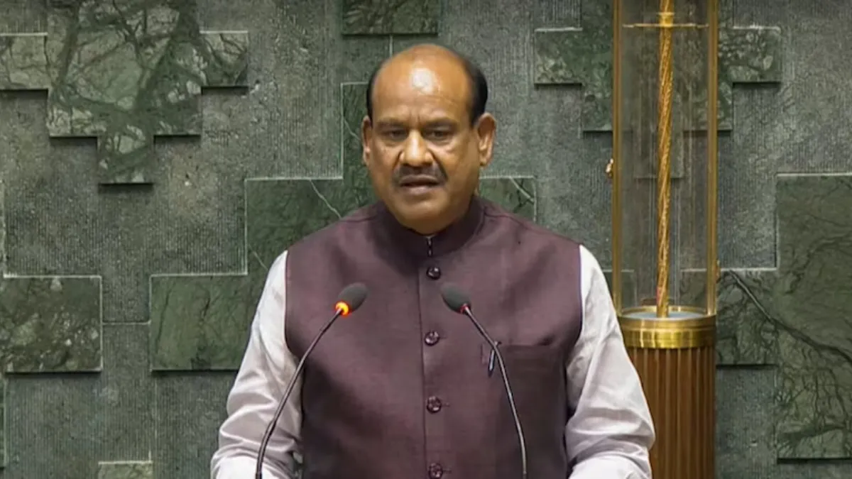 Om Birla in Lok Sabha