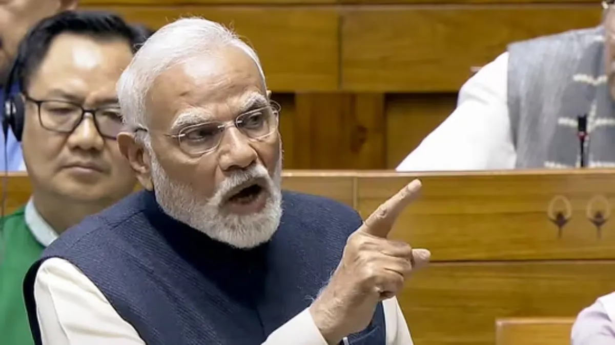 PM Modi in Lok Sabha