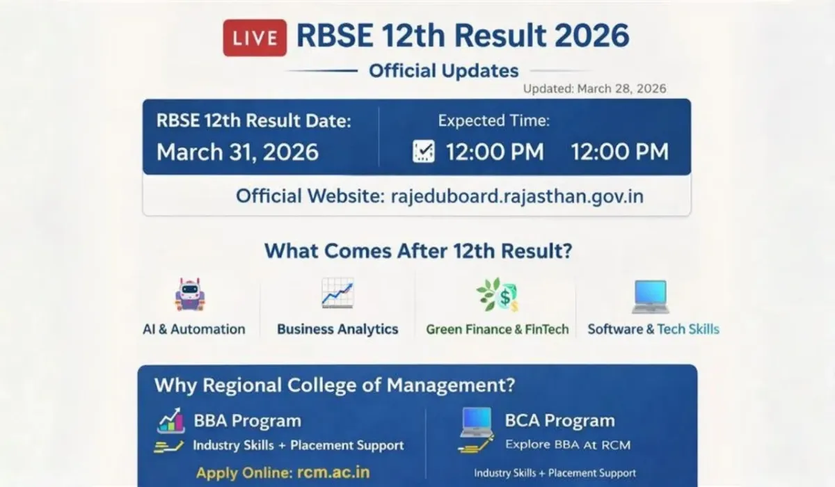 RBSE Class 12 Result Date Time