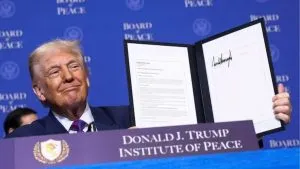 Trump signature on US dollar