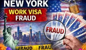 New York Work Visa Fraud (image AI genrated )
