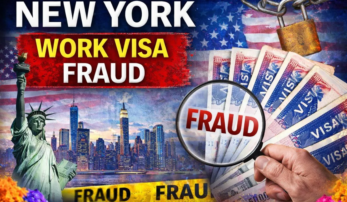 New York Work Visa Fraud (image AI genrated )