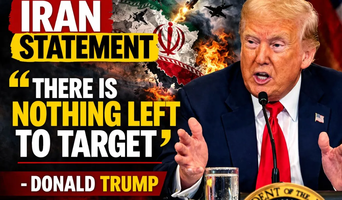 Donald Trump Iran Statement (image: AI ganrated )