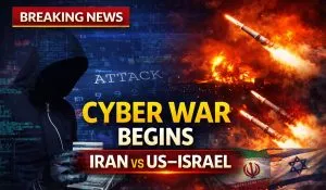 Iran-US-Israel Cyber War (image: AI ganrated )