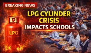 LPG Cylinder Crisis Impacts Schools (image AI ganrated)