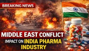 Middle East Conflict Impact India Pharma Industry (image AI ganrated)