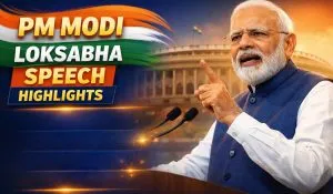 PM Modi Loksabha Speech Highlights (image: AI ganrated)