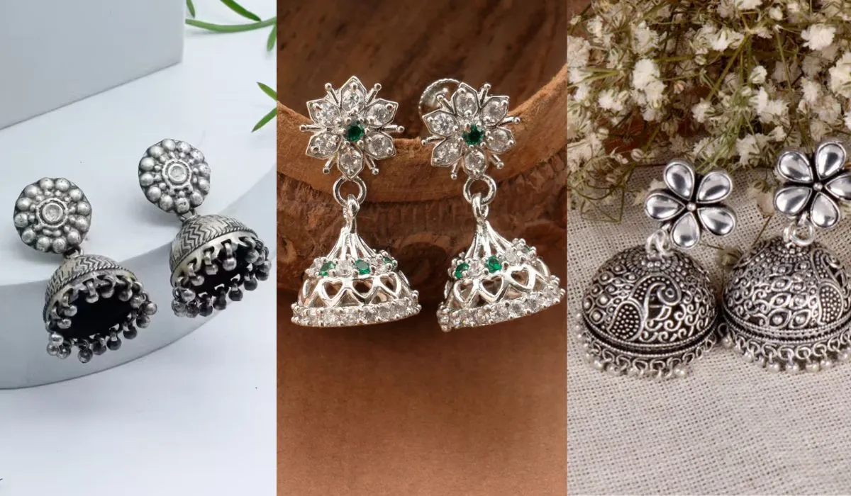 Silver Jhumki Designs