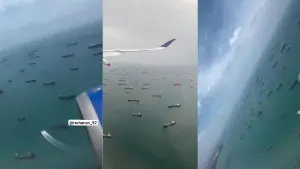 Viral Clip of Ships Stuck in Strait of Hormuz