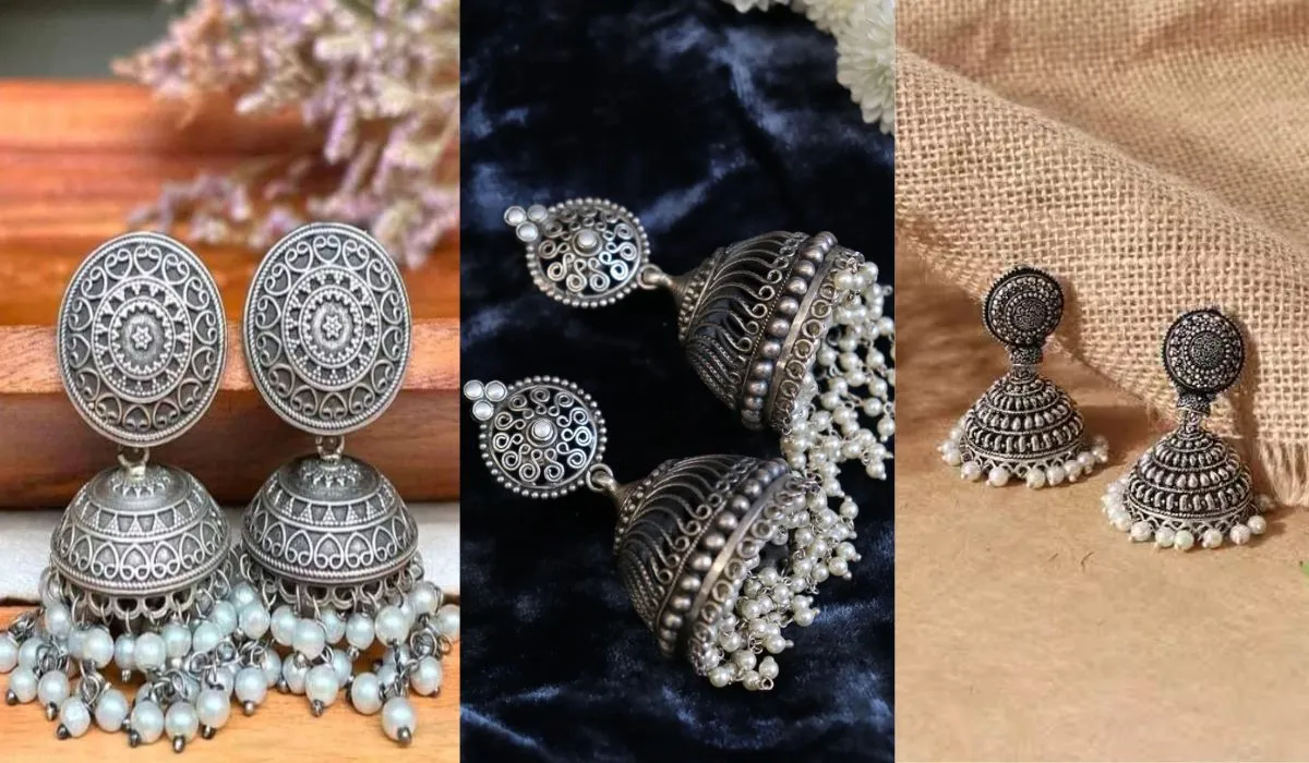 Silver Jhumki Designs
