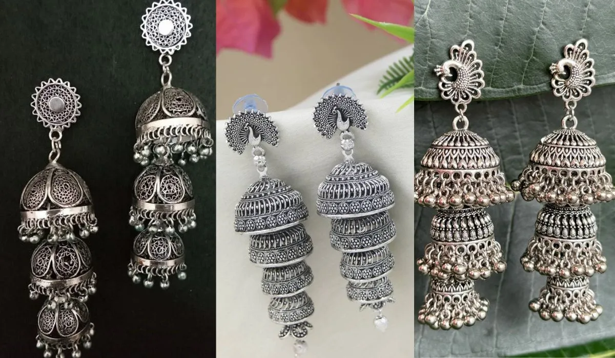 Silver Jhumki