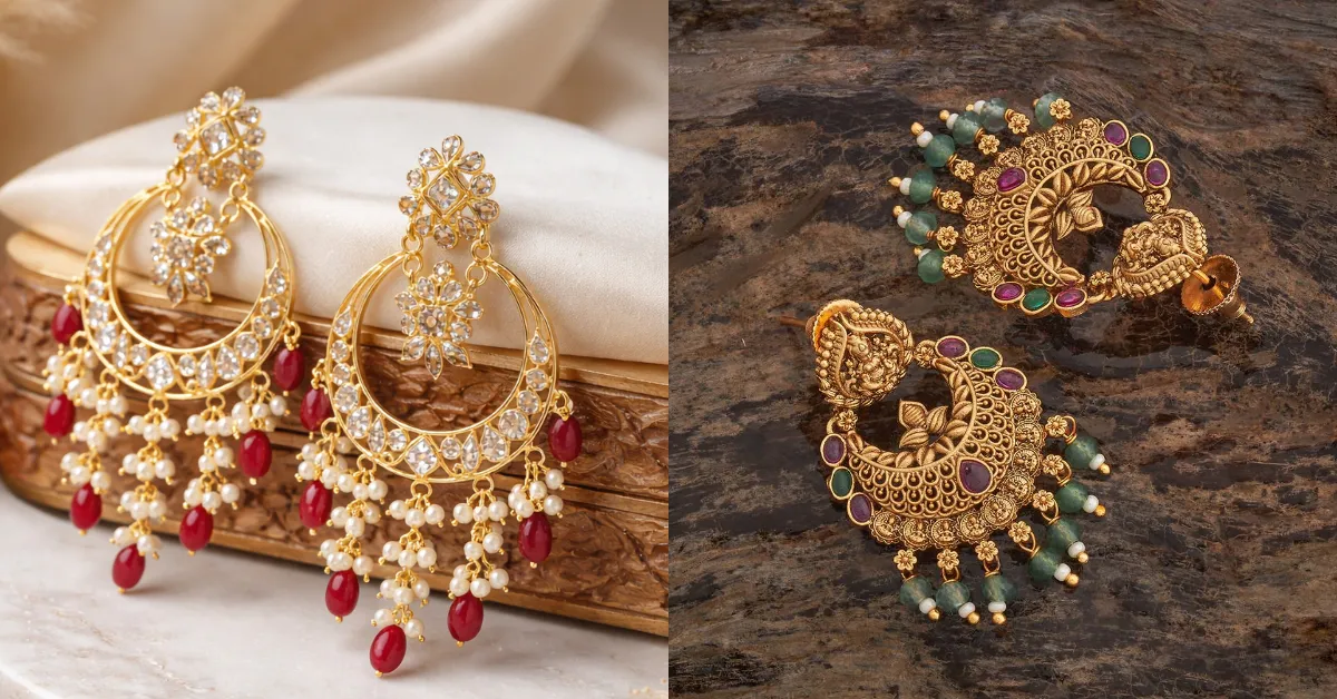 Gold Chandbali Latest Designs( Source: Social Media)
