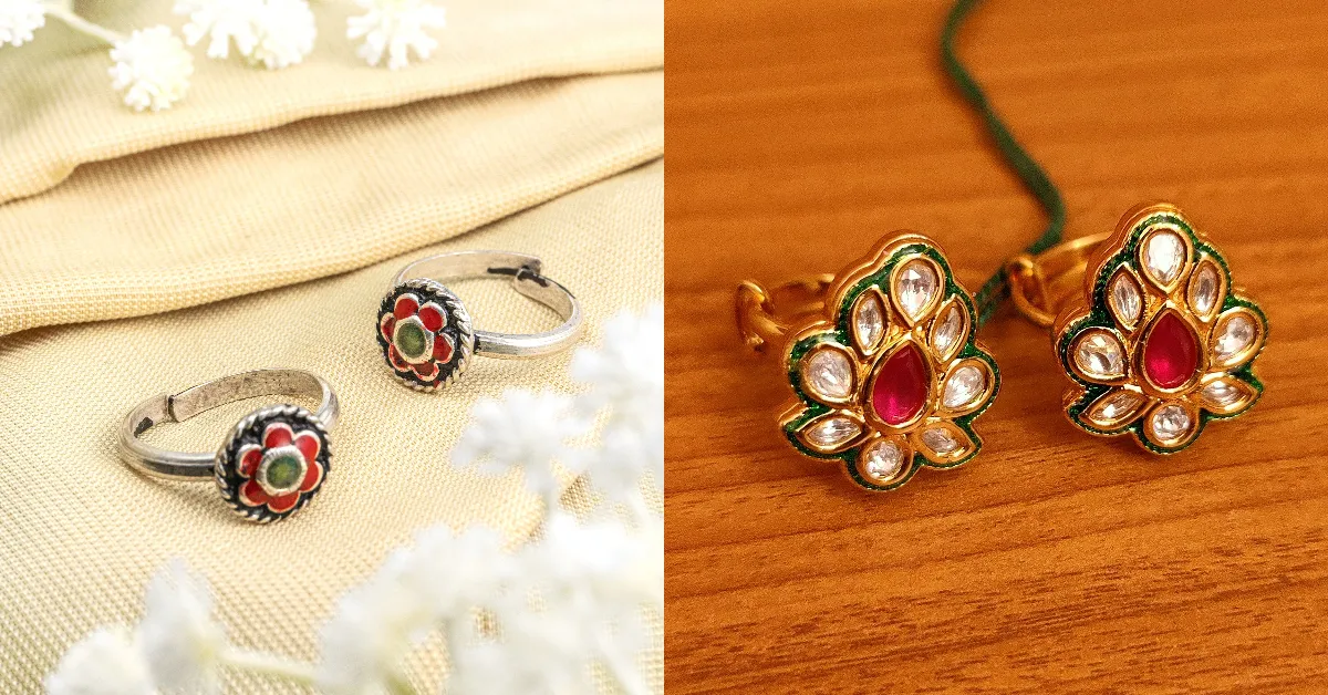 Meenakari Toe Rings( Source: Social Media)