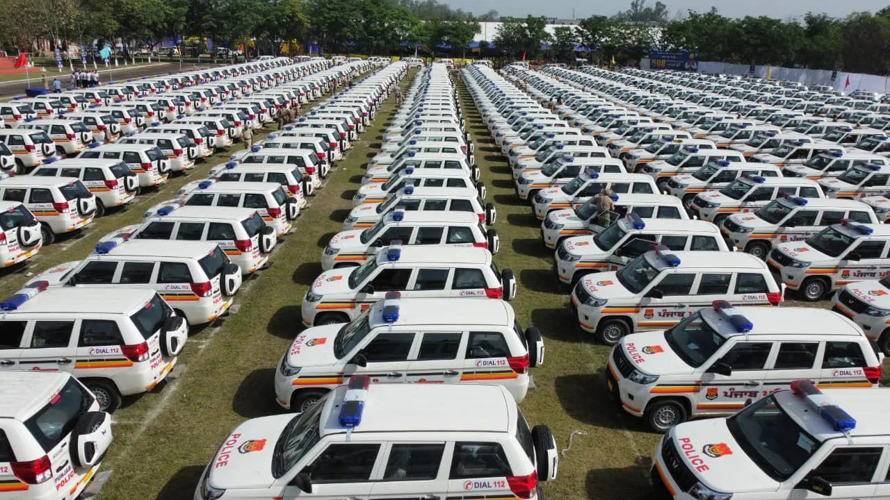 Punjab Police Emergency Response Vehicles