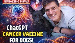 ChatGPT cancer Vaccine Dog ( image AI ganrated)