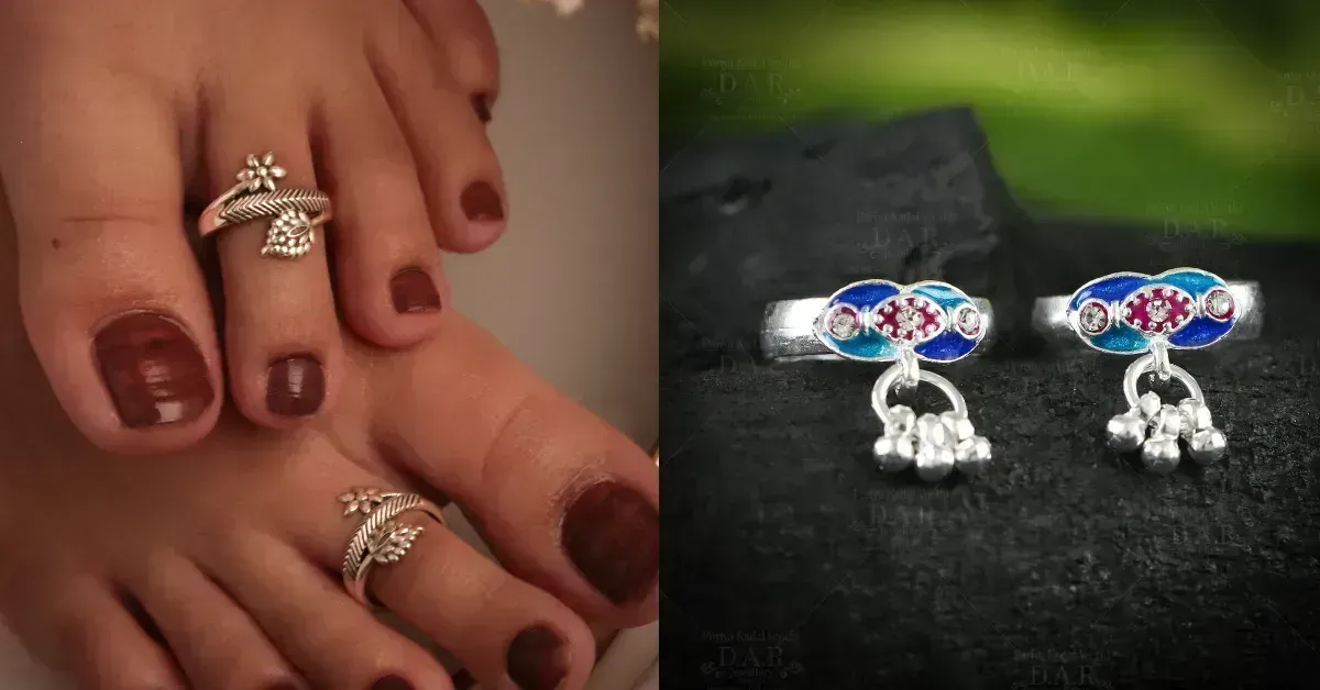 Oxidised Toe Ring Designs( Source: Social Media)