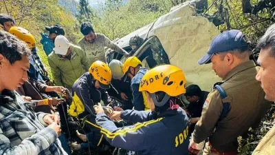 Car Fall Into Gorde In Nainital