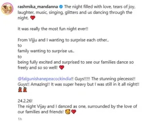 Rashmika And Vijay Musical Night Photos