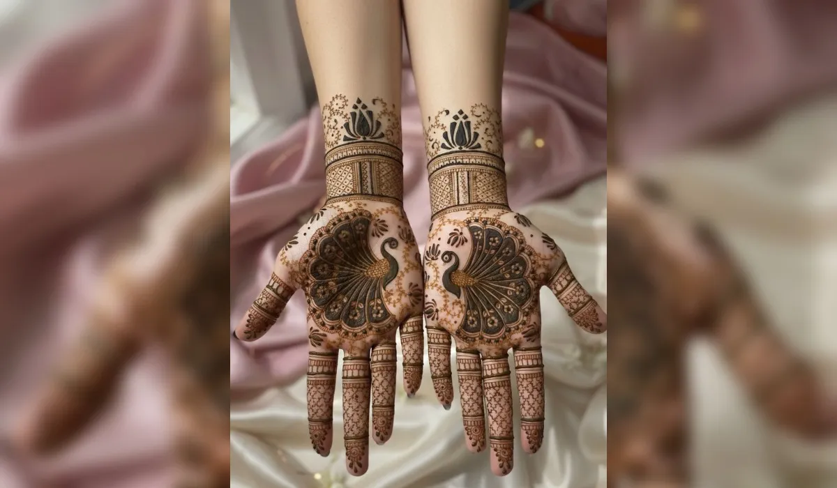 Simple Engagement Mehndi Design