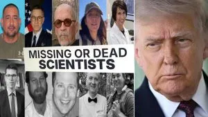 America Top 10 Scientists Missing Or Dead