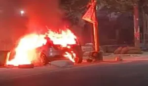 Badaun Car Fire Incident