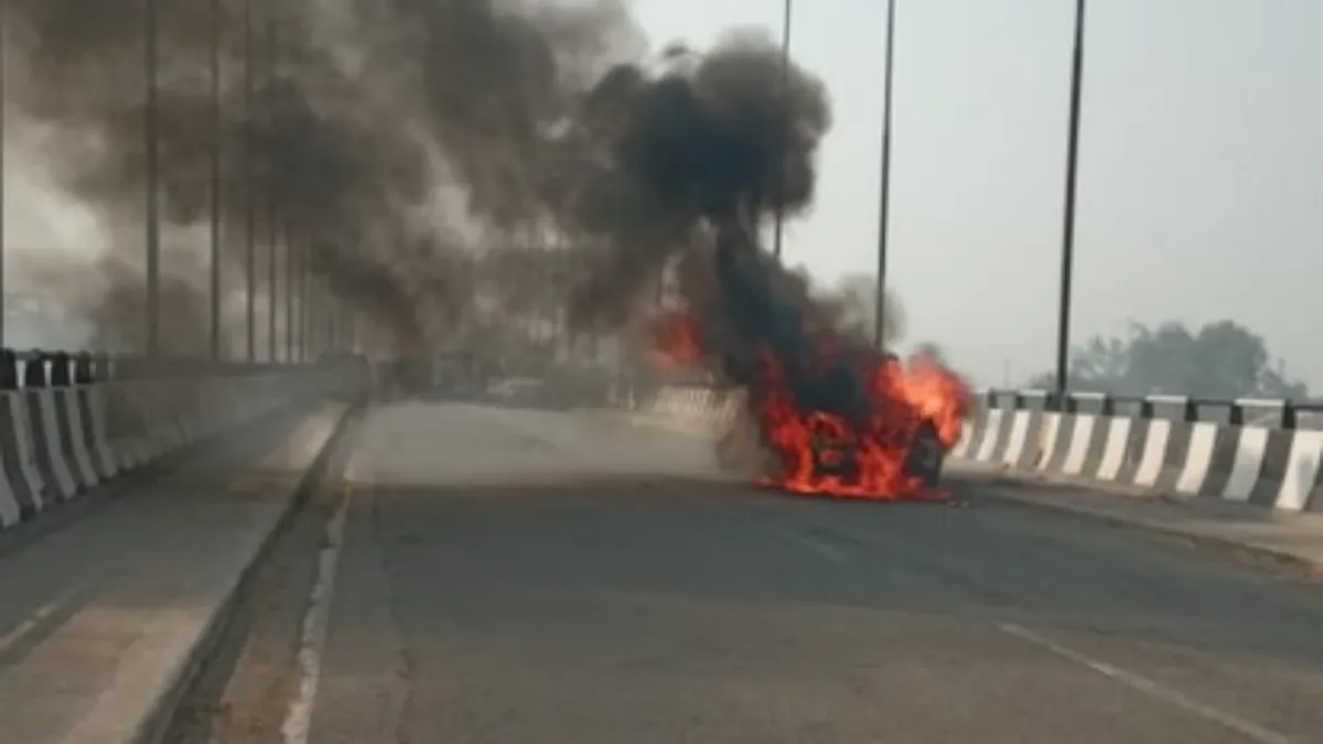 Budaun Car Fire Incident