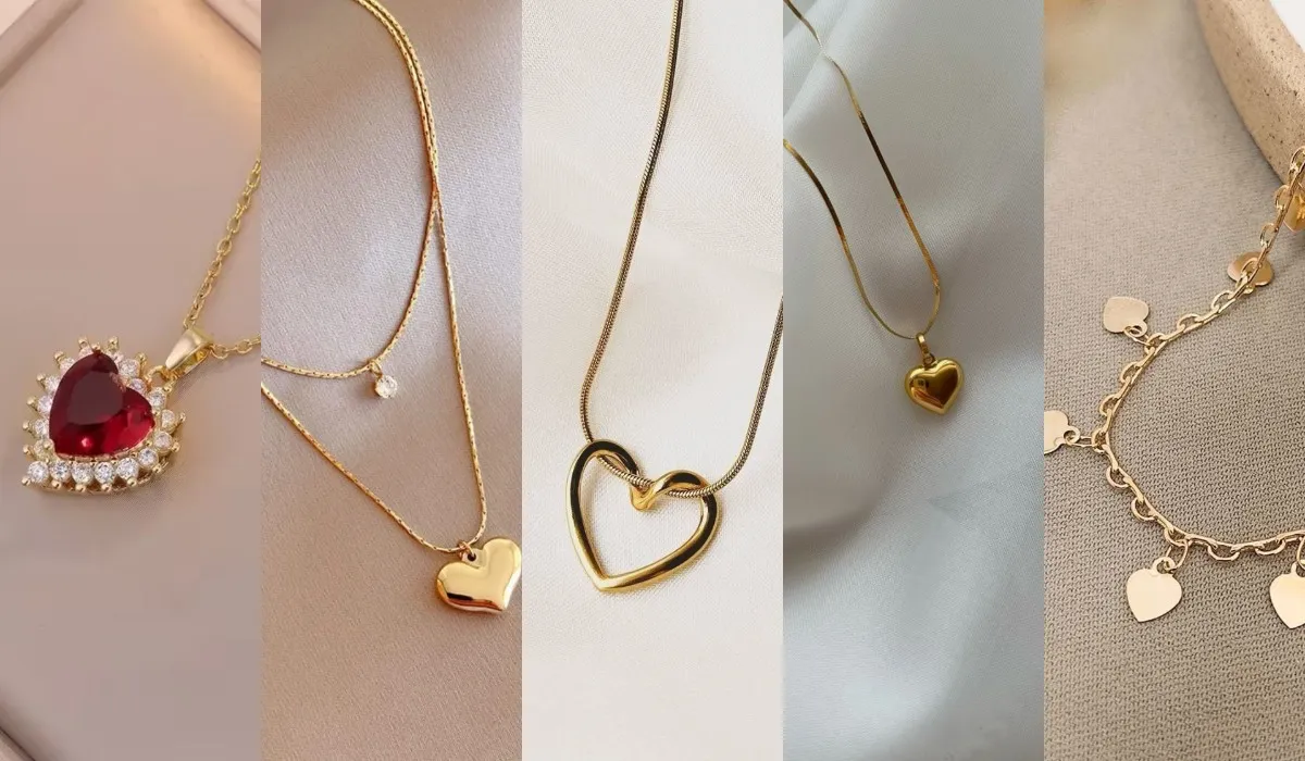 Latest Heart Pendant Necklace Designs