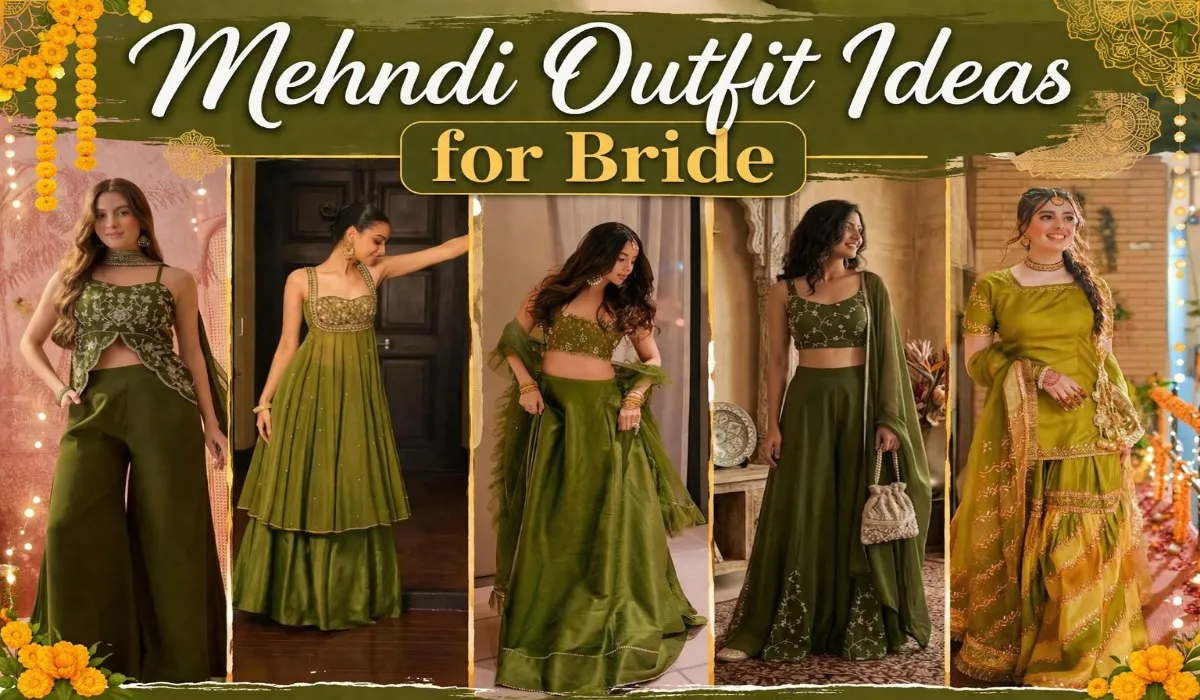 Mehndi Outfit Ideas for Bride