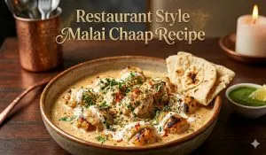 Restaurant Style Malai Chaap Recipe
