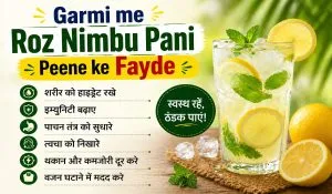 Garmi me Roz Nimbu Pani Peene ke Fayde