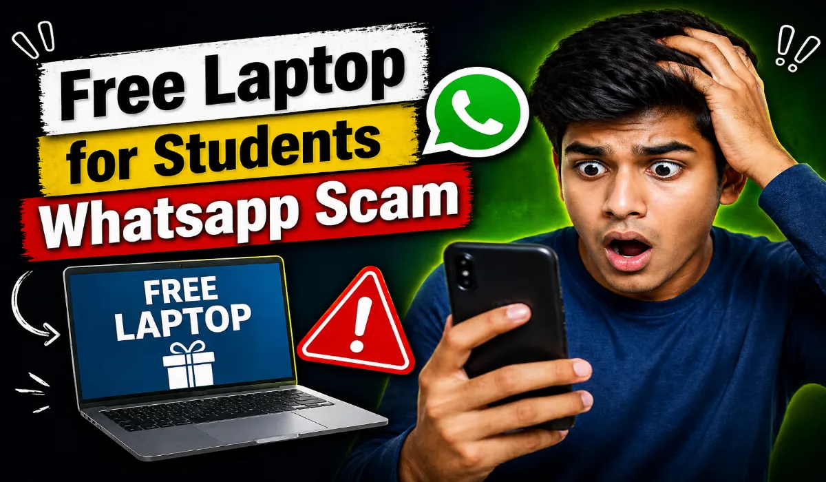 Free Laptop for Students Whatsapp Scam