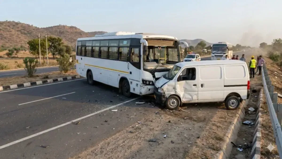 Gujarat Bus Van Accident